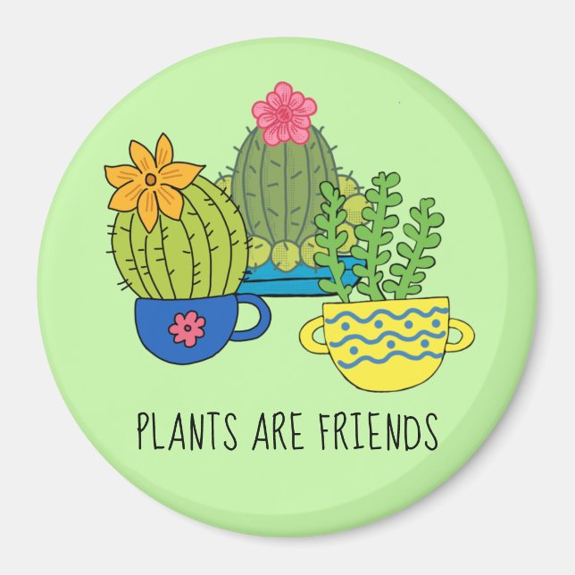 Friendly Plants Succulents Magnet (Framsidan)