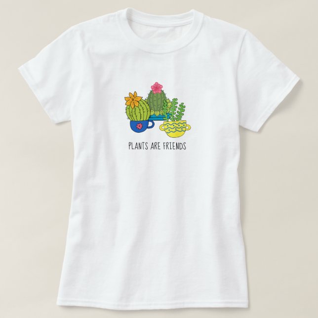 Friendly Plants Succult T-Shirt (Design framsida)