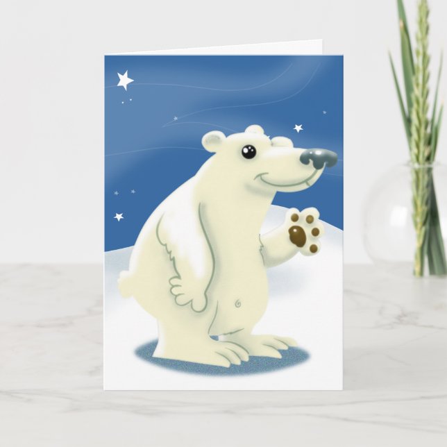 Friendly Polar Bear Kort (Framsida)
