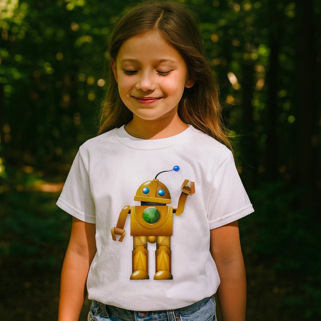 Friendly Robot Girls T-Shirt (Skapare uppladdad)