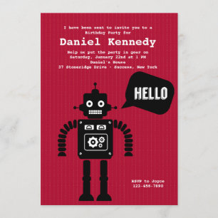 Friendly Robot-inbjudan Inbjudningar