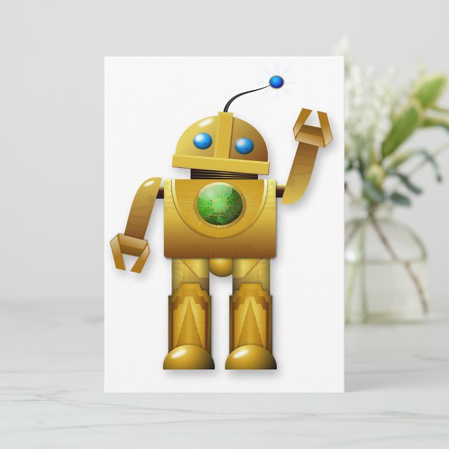 Friendly Robot-inbjudningar Inbjudningar (Skapare uppladdad)