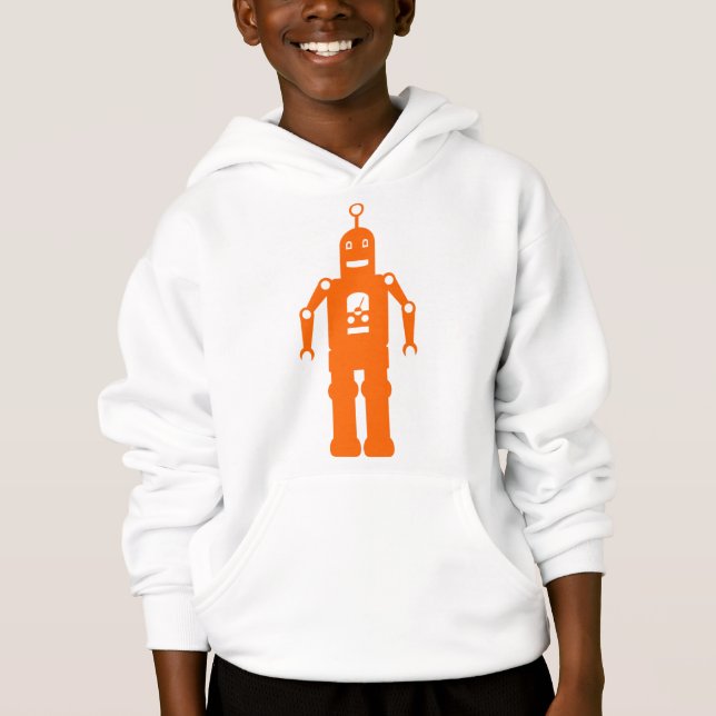Friendly Robot - Orange Tee Shirt (Framsida)