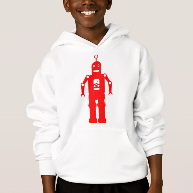Friendly Robot - Red Tee Shirt (Framsida)