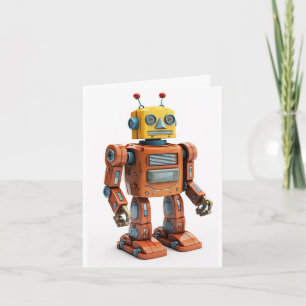 Friendly Robot roterar för dig Kort