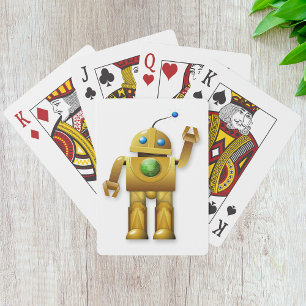 Friendly Robot-uppspelningskort Casinokort