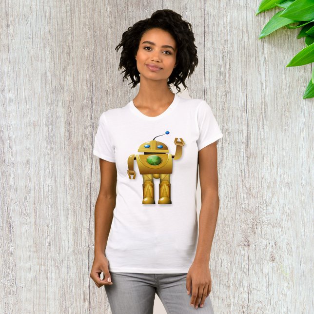 Friendly Robot Womens T-Shirt (Skapare uppladdad)