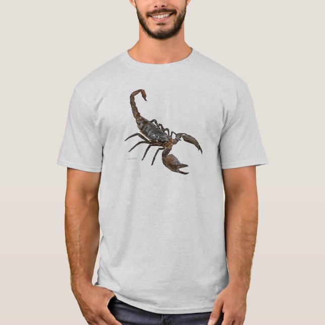 Friendly Scorpion T-shirt (vit) (Framsida)