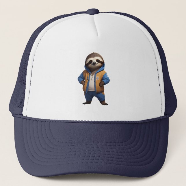 Friendly Sloth Illustration Keps (Framsida)