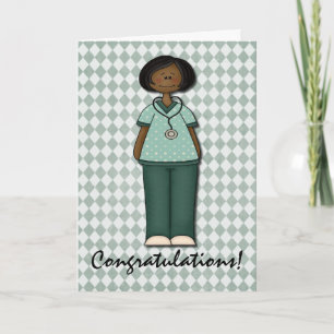 Friendly Smiling Nurse Grattiss Kort