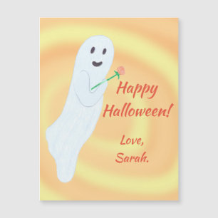 Friendly spöke, Happy halloween-magnetiskt kort