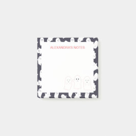 Friendly Spöken Halloween Mönster Post-it Block