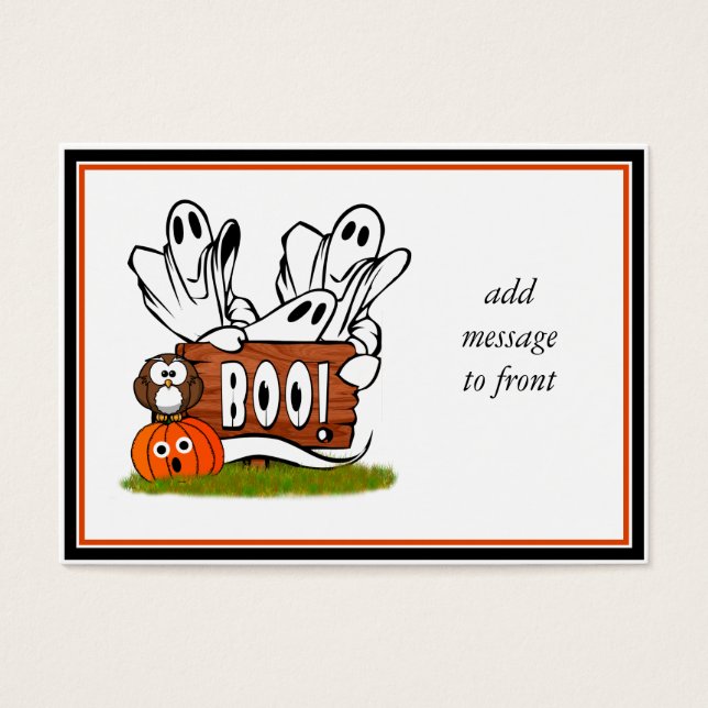 Friendly Spöken och Pals Visitkort (Framsidan)