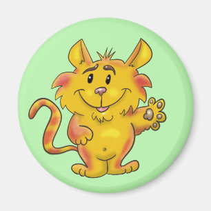 Friendly Tabby katt Magnet