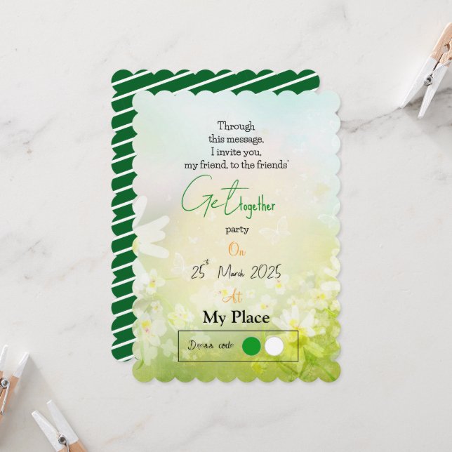 Friendly Vår Inbjudningar (Fram/Back In Situ)