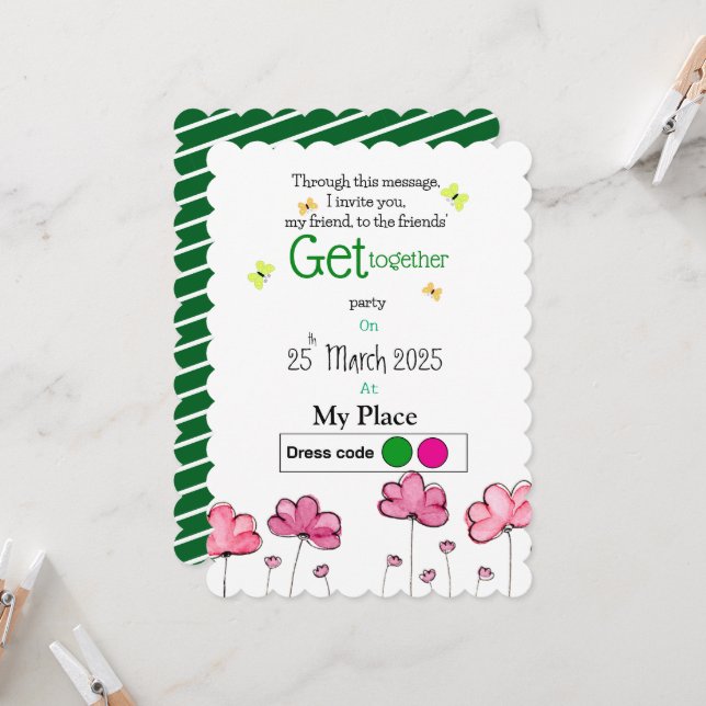 Friendly Vår Inbjudningar (Fram/Back In Situ)