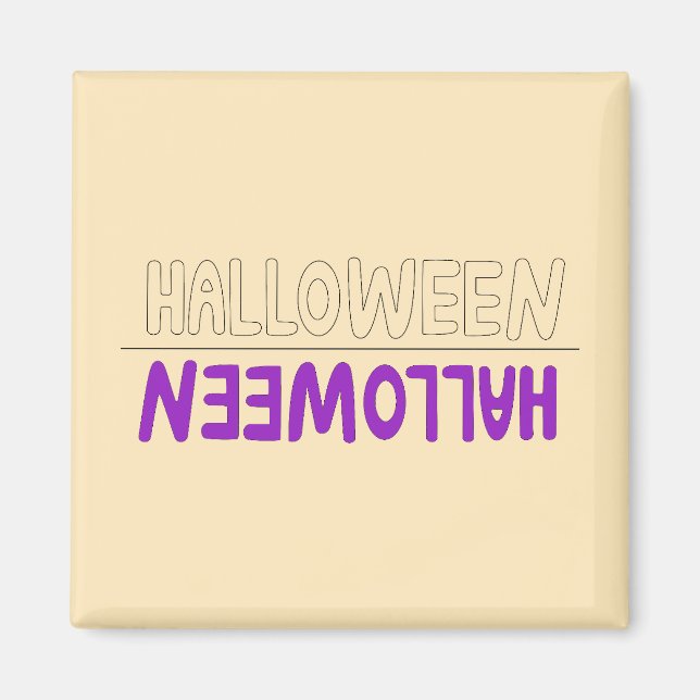 Friendly Violet Halloween Art med Spooky Touch Magnet (Framsidan)