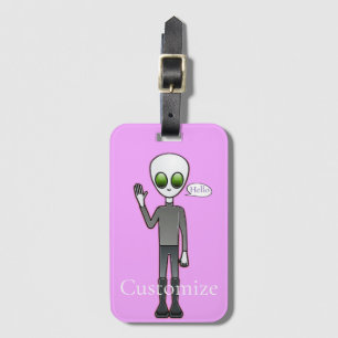 Friendly Waking Alien Thunder_Cove Bagagebricka