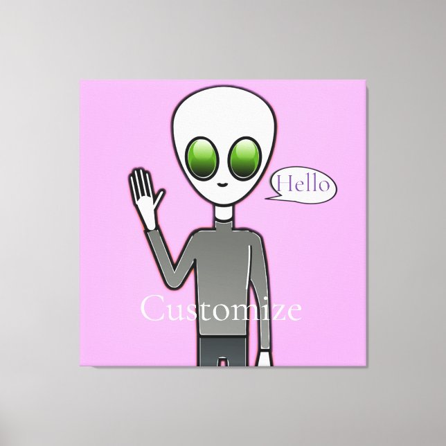 Friendly Waking Alien Thunder_Cove Canvastryck (Framsida)