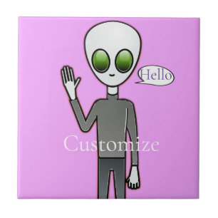 Friendly Waking Alien Thunder_Cove Kakelplatta