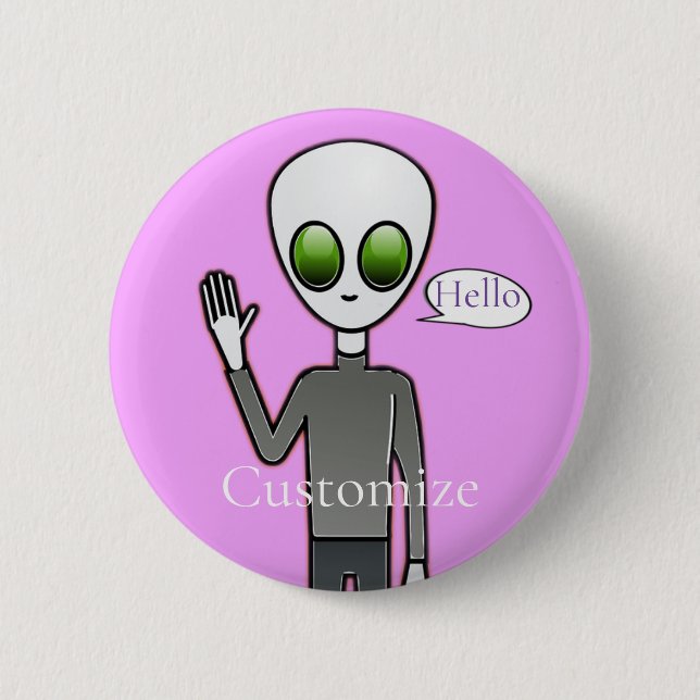 Friendly Waking Alien Thunder_Cove Knapp (Framsida)