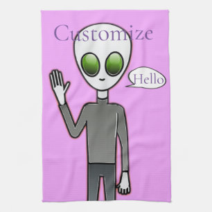 Friendly Waking Alien Thunder_Cove Kökshandduk