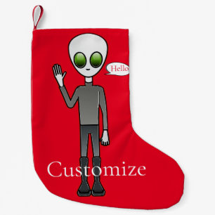 Friendly Waking Alien Thunder_Cove Liten Julstrumpa