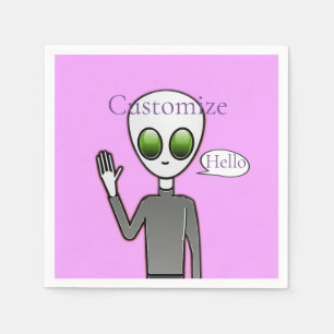 Friendly Waking Alien Thunder_Cove Pappersservett