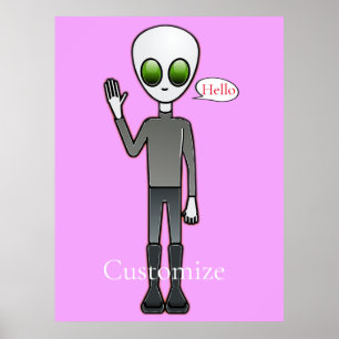 Friendly Waking Alien Thunder_Cove Poster