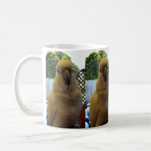 Friendly White Aussie Cockatoo, Kaffe Mugg
