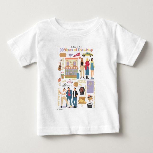FRIENDS™ | 30 år av vänskap T Shirt (Framsida)