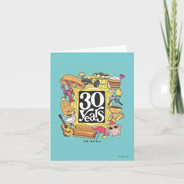 FRIENDS™ | 30 Års Grafik Anteckningskort (Framsida)