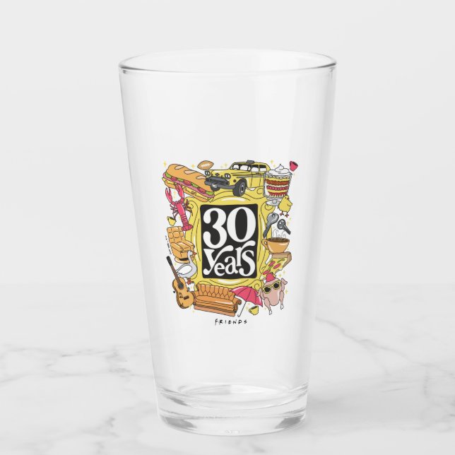 FRIENDS™ | 30 Års Grafik Glaskopp (Framsida)