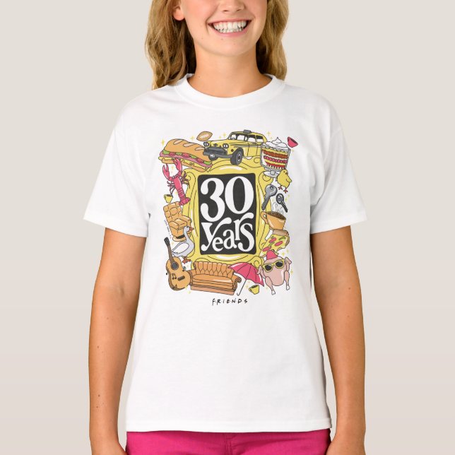 FRIENDS™ | 30 Års Grafik T Shirt (Framsida)