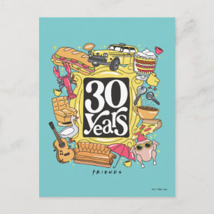 FRIENDS™ 30-årsjubileumsgrafik Vykort