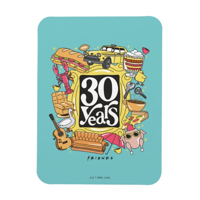 FRIENDS™ | 30 Years Graphic Magnet (Vertikal)