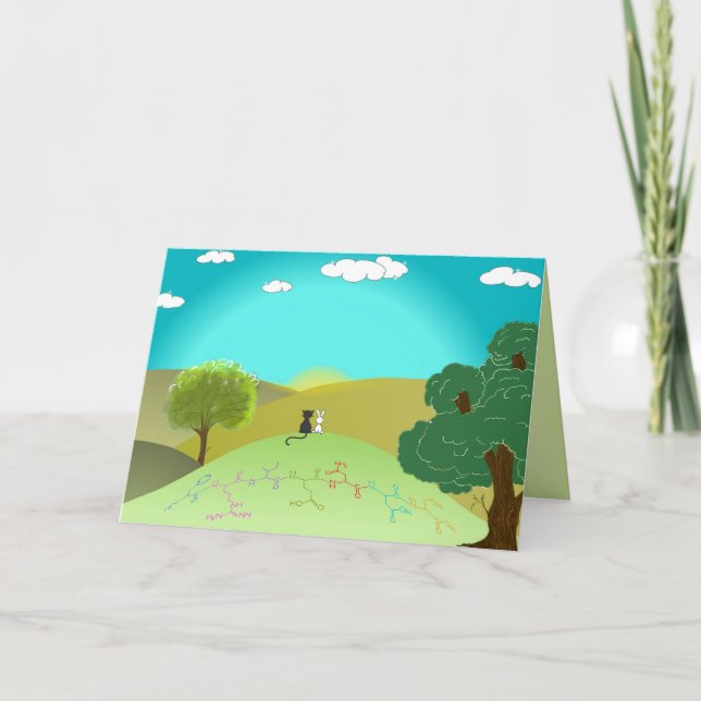 "FRIENDS" Aminosyrehälsningskort - anpassningsbar Kort (Framsida)