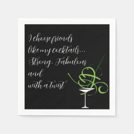 Friends and Cocktails - Roligt Cocktail Napkins Pappersservett
