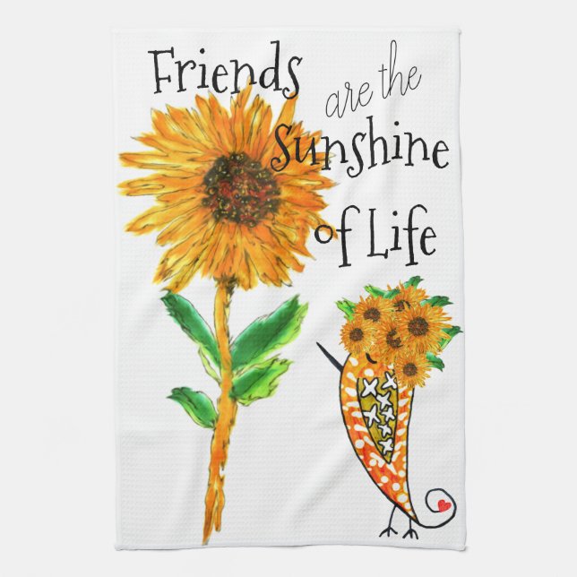 Friends är Sunshine of Life Kitchen Towel Kökshandduk (Vertikal)