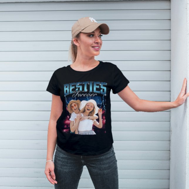 Friends Besties Bootleg Rap Retro Custom Photo T Shirt (Skapare uppladdad)