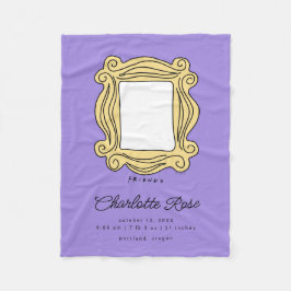 FRIENDS™ Bild Ram | NYFÖDD BEBIS Fleecefilt