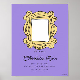 FRIENDS™ Bildram | Ny statistik för nyfödda barn Poster