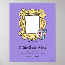 FRIENDS™ Blommig Bildram | Statistik över barnets Poster