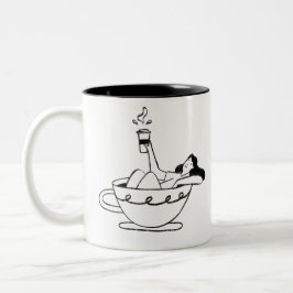 Friends bring happiness into your life Två-Tonad mugg