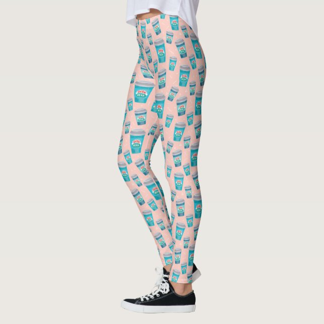 FRIENDS™ | Central Perk Coffee Cup Pattern Leggings (Vänster)