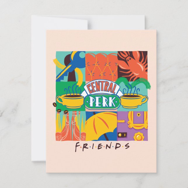 FRIENDS™ | Central Perk livfull grafik Anteckningskort (Framsida)