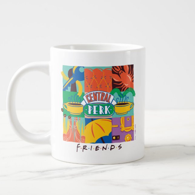 FRIENDS™ | Central Perk livfull grafik Jumbo Mugg (Vänster)