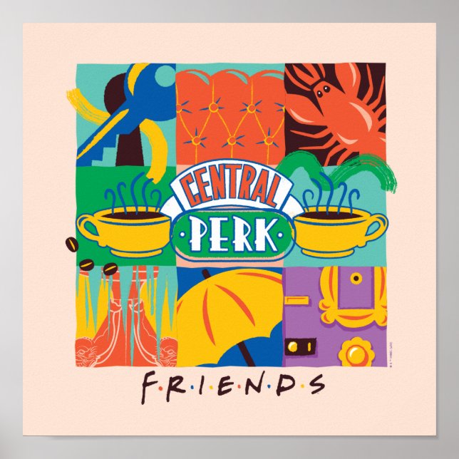 FRIENDS™ | Central Perk livfull grafik Poster (Framsidan)
