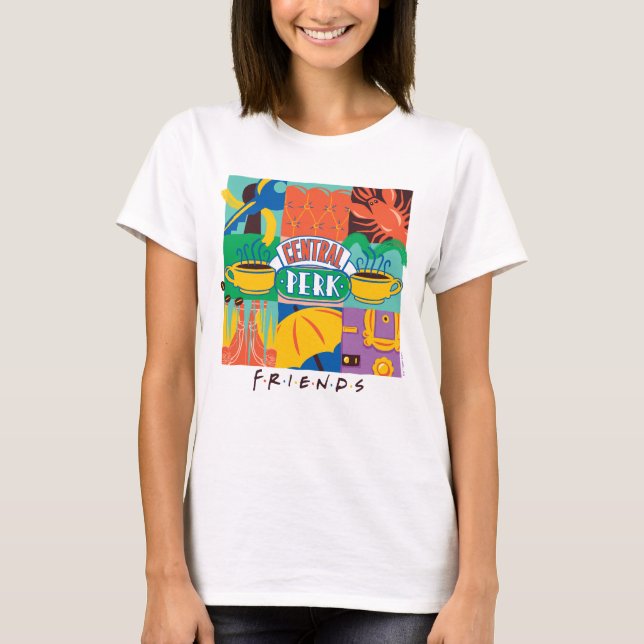 FRIENDS™ | Central Perk livfull grafik T Shirt (Framsida)