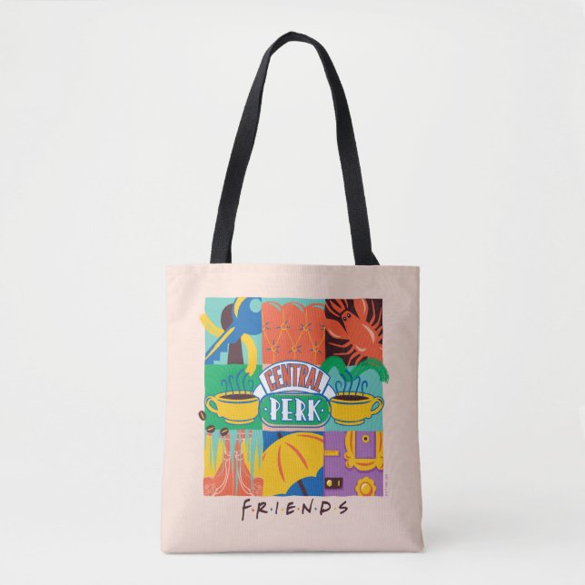 FRIENDS™ | Central Perk livfull grafik Tygkasse (Framsida)